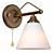 Modern Bronze Wall Lamp 3D model small image 2