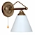 Modern Bronze Wall Lamp 3D model small image 3