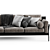 Modern Italian Design: Cassina Eloro Sofa 3D model small image 2