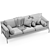 Modern Italian Design: Cassina Eloro Sofa 3D model small image 6