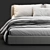 Luxury Meridiani Louis Bed 3D model small image 2