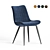 Sleek Leah Dining Chair 3D model small image 6