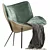 Contemporary Jester Armchair: Stylish & Comfortable 3D model small image 1