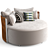 Luxurious Fendi Casa Thea Loveseat 3D model small image 4