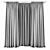 Polyester Blend Curtain Panels 3D model small image 2