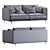 Modern Minimal Sofa K2 3D model small image 5