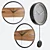 Dual Time Wall Clock Set 3D model small image 1