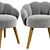 Sleek Purr Shell Chair: Perfect Blend of Comfort and Style 3D model small image 3