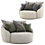 Flex Team Globe Poltrono - 3D Sofa in 2 Colors/Materials 3D model small image 2