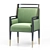 Vintage Gio Ponti 1950 Armchair 3D model small image 8