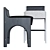 Modern Arc Bar Stool - Sleek & Stylish 3D model small image 3