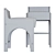 Modern Arc Bar Stool - Sleek & Stylish 3D model small image 4