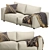 Coco Republic Soren 2-Seat Sofa 3D model small image 4