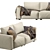 Coco Republic Soren 2-Seat Sofa 3D model small image 5