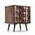 Elegant Wood Bedside Table | ZARA HOME 3D model small image 6