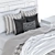 Elegant Jennily Queen Bed Set 3D model small image 3