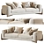 Sophisticated Softbay Sofa 3D model small image 1