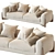 Sophisticated Softbay Sofa 3D model small image 2