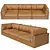 Modern Classic Sofa | SQUARE GROUND 3D model small image 1