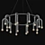 Paulson Floppy Chandelier: Modern Elegance 3D model small image 3