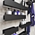 Stylish Tezza Bathroom Shelves 3D model small image 3