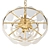 Elegant Milk Glass Chandelier 3D model small image 2