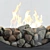 Iris Biokamin: Elegant Floor Fireplace 3D model small image 3