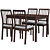 Ekedalen Extendable Table: Dark Brown, 120/180x80 cm 3D model small image 3