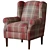 Modern Sherlock II Armchair: Light Legs 3D model small image 1