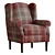 Modern Sherlock II Armchair: Light Legs 3D model small image 2
