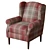 Modern Sherlock II Armchair: Light Legs 3D model small image 4