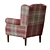 Modern Sherlock II Armchair: Light Legs 3D model small image 5
