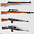 Sleek Wooden Rifle: Model Kit 3D model small image 4