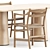 Stylish CH46 Chair & POV 464 Table 3D model small image 3