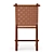 Elegant Redwood and Leather Chair 3D model small image 3