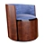 Elegant Armchair: Mere Style 3D model small image 1