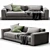 Modern Italian Design: Ditre Buble Sofa 3D model small image 2