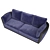 Sleek Chic Sofa by Unico 3D model small image 4