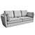 Sleek Chic Sofa by Unico 3D model small image 5