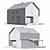 Modern Barnhouse with Carport 3D model small image 6