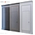 Hidden Wall Door Set 3D model small image 1