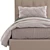 Plush Comfort Bed: Soft Headboard & Stylish Design 3D model small image 6