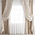 Elegant Polygonal Curtain 3D model small image 1