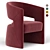 Elegant 1728 Chair by Tecni Nova 3D model small image 1