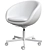 Sleek Gray Work Chair 3D model small image 3