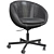 Sleek Gray Work Chair 3D model small image 4