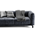 Sleek Italian Design Sofa 3D model small image 2
