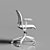 Sleek Ivory Cloud Chair 3D model small image 6