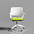 Sleek Ivory Cloud Chair 3D model small image 7
