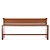 Augustin Rose Luxury Bench 3D model small image 2